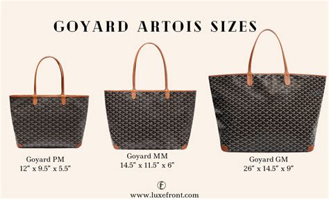 goyard gm vs pm size|goyard st louis gm size.